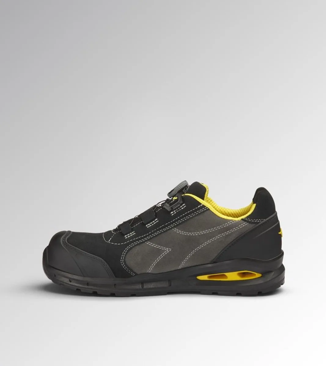Run Net Airbox | Lage Werkschoen S3 by Diadora Utility, Black, Asphalt – product image