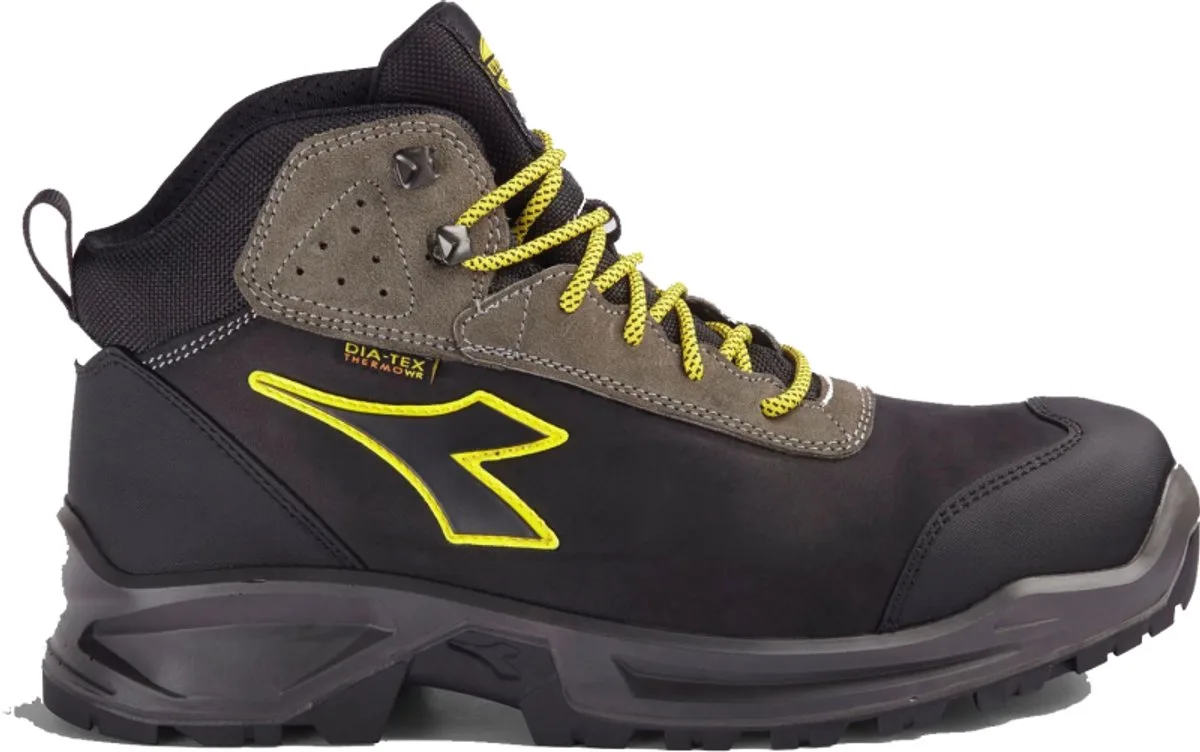 SPORT DIATEX MID S7S FO CI SR BLACK/STEEL GRAY de Diadora Utility, Noir, Staalgrijs, 42 – image du produit