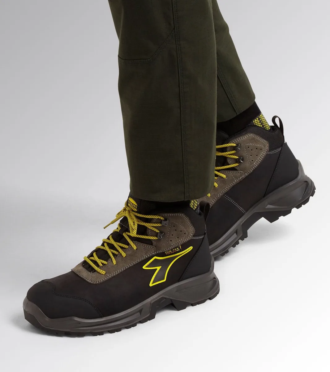 SPORT DIATEX MID S7S FO CI SR BLACK/STEEL GRAY van Diadora Utility, Zwart, Staalgrijs, 41 – productafbeelding