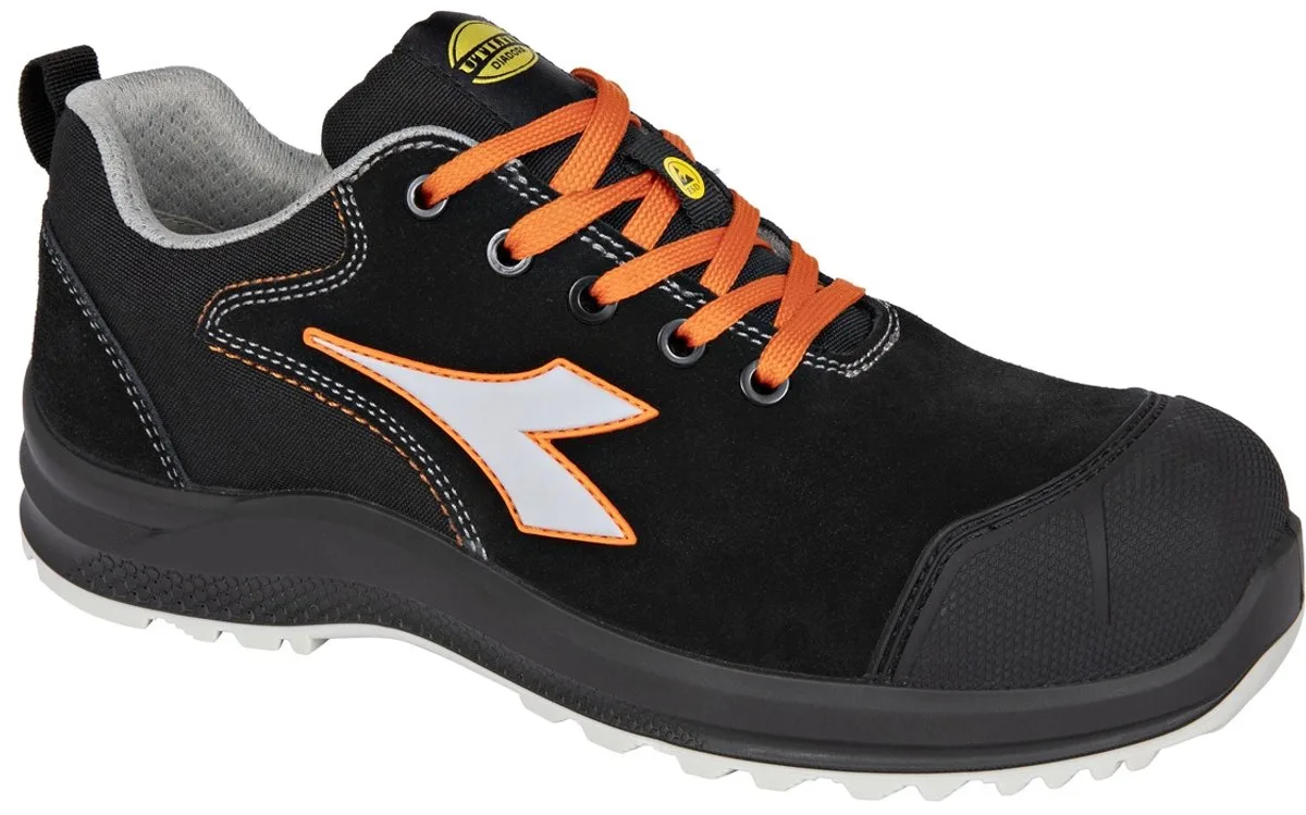 THUNDER LOW S3S FO SR SC ESD BLACK/ORANGE VIBRANT de Diadora Utility, Noir, Orange vibrant, 35 – image du produit