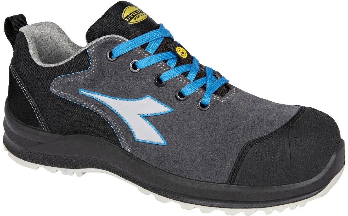 THUNDER LOW S3S FO SR SC ESD GRAY/BLUE ROYAL by Diadora Utility, Grey, Blue royal, 35 – product image