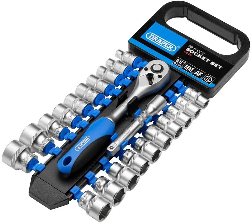 doppenset - 3/8 inch - metrisch en imperiaal - 22-delig von Draper – Produktbild