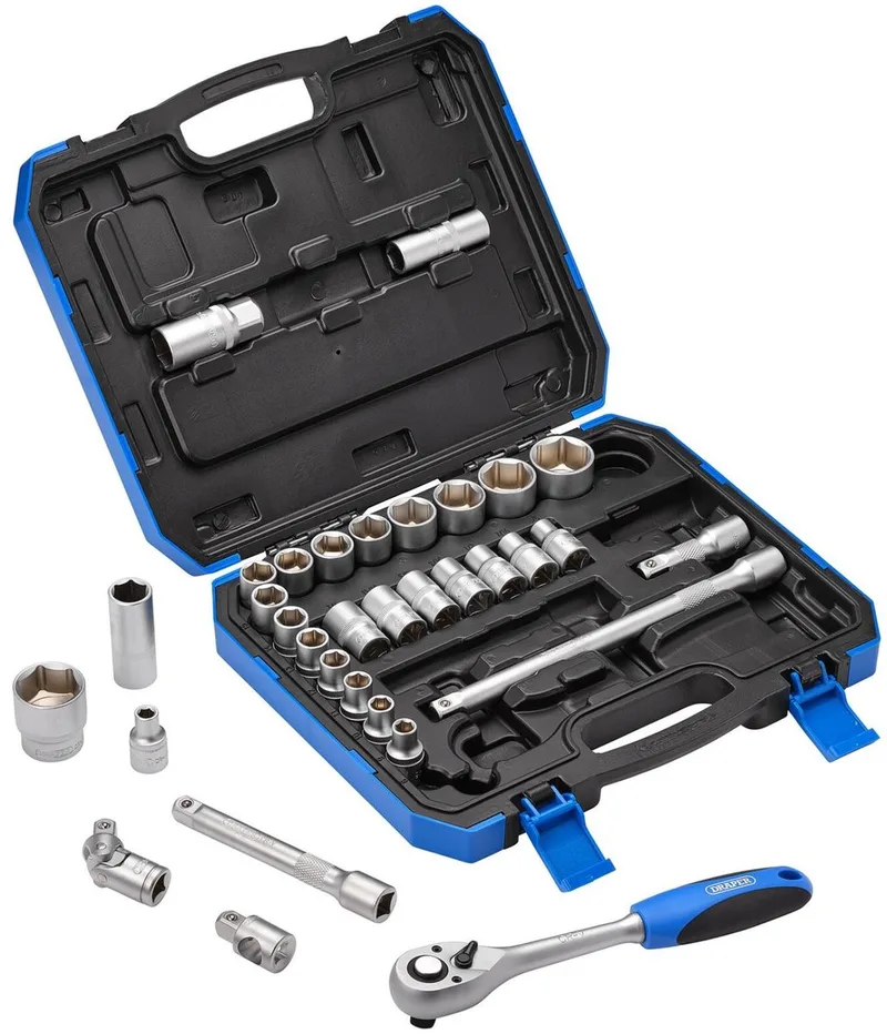 Draper 1/2" Doppenset inch + metrisch, 33-delig van Draper – productafbeelding