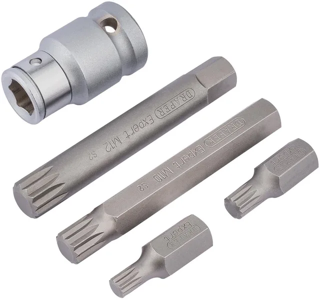 1/2" spline bitset, 5-delig
