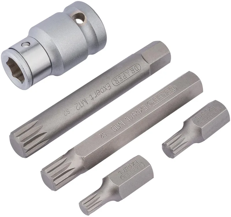Draper 1/2" spline bitset, 5-delig de Draper – image du produit