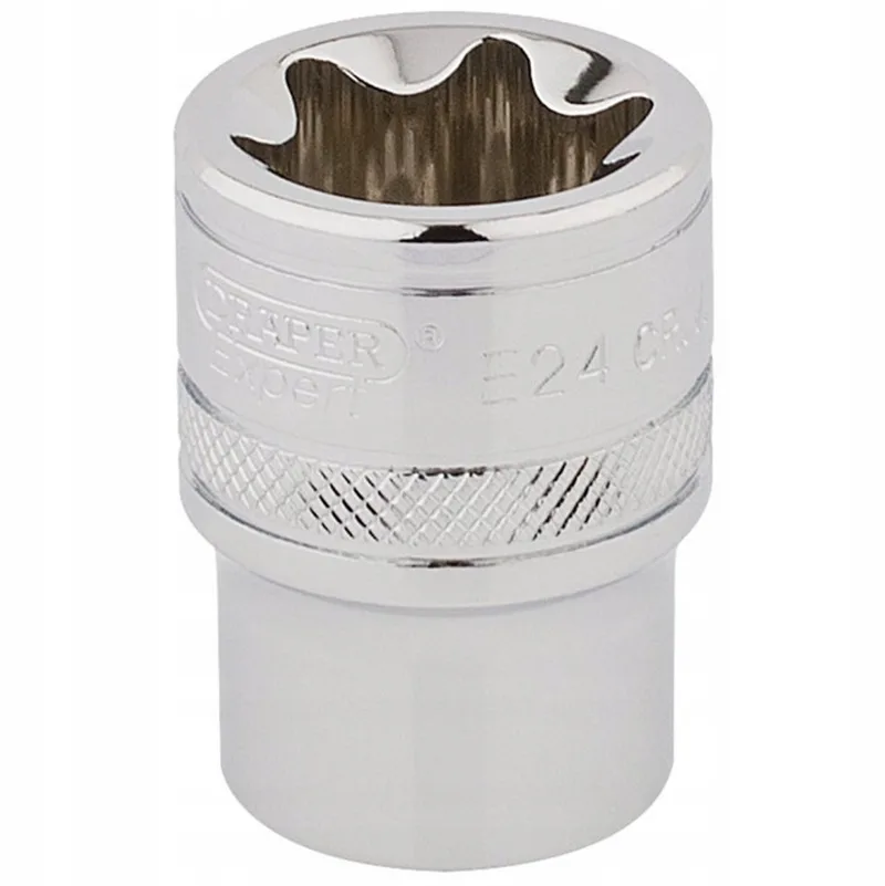 E20 Torx Dop DOP 1/2" EXPERT - Kwaliteit Chroom-Vanadium by Draper – product image