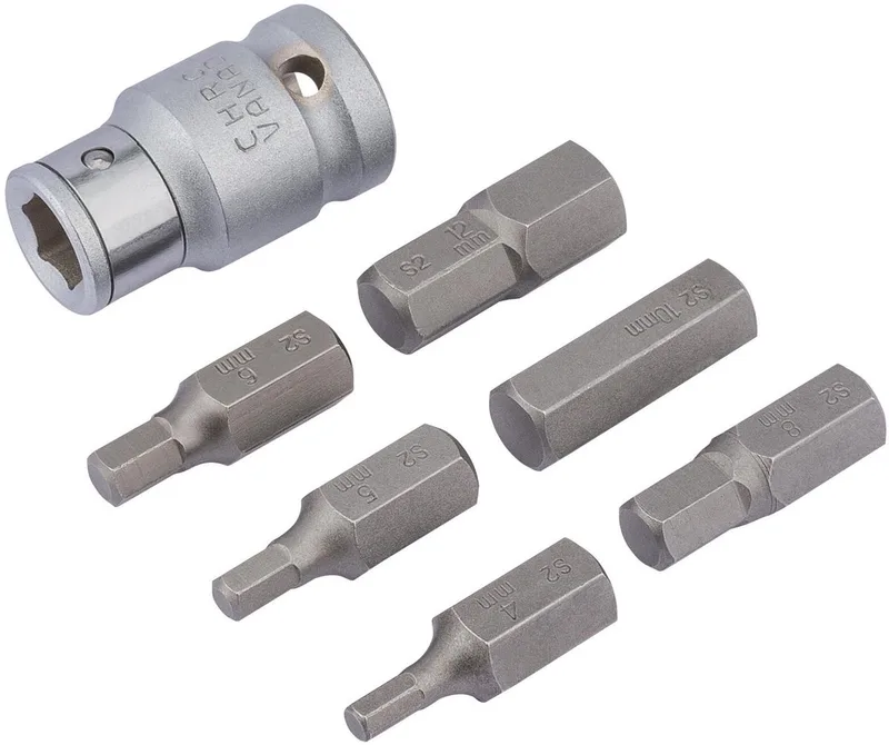 Expert 1/2" Bitset Inbus met bithouder, 7-delig van Draper – productafbeelding