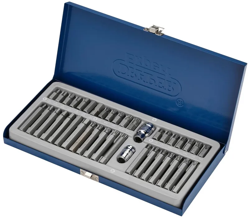 Expert 3/8" + 1/2" Bitset TX-STAR® / Inbus / Spline, 40-delig van Draper – productafbeelding