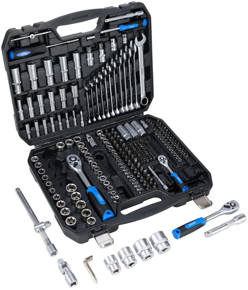 HI-TORQ® 1/4", 3/8" & 1/2 Doppen- & Bitset, 219-delig van Draper – productafbeelding