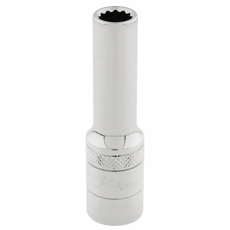 Lange 8 mm 3/8" 12-zijdige dopsleutel, chroom-vanadiumstaal by Draper – product image