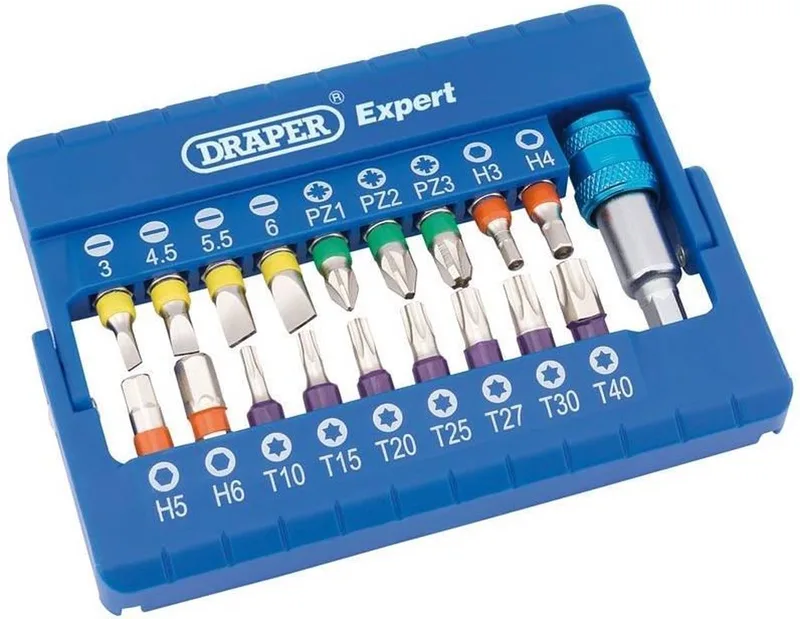 Schroevendraaier Bitset met Magnetische Houder (19 Delig) by Draper – product image