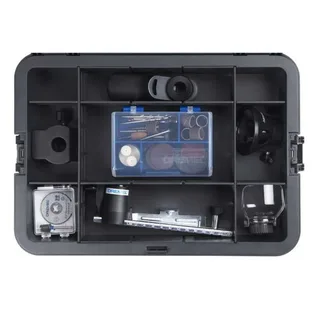 8250-5/65 Platinum+ - Multitool - Inclusief 2x 12V 2.0 Ah accu - 65 accessoires - detailhandgreep - lijn-en circkelgeleider - bewerkingsplatform - comfort guard hulpstuk - frees hulpstuk - lader de Dremel – image du produit 4 sur 6