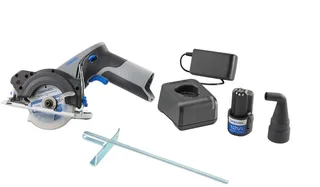 Blueprint Compactzaag - Geïntegreerde lasergeleider - Inclusief 12V 2.0 Ah accu en snellader by Dremel – product image 1 of 6
