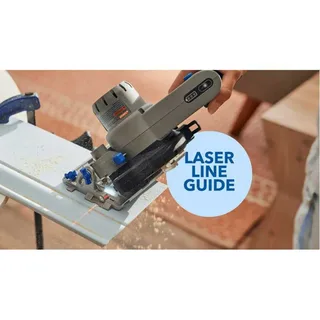 Blueprint Compactzaag - Geïntegreerde lasergeleider - Inclusief 12V 2.0 Ah accu en snellader by Dremel – product image 5 of 6