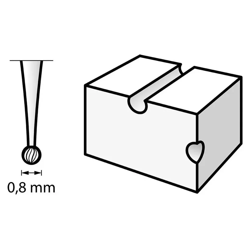 engraving cutter 08 mm 105 pack of 3pcs by Dremel – product image 3 of 3