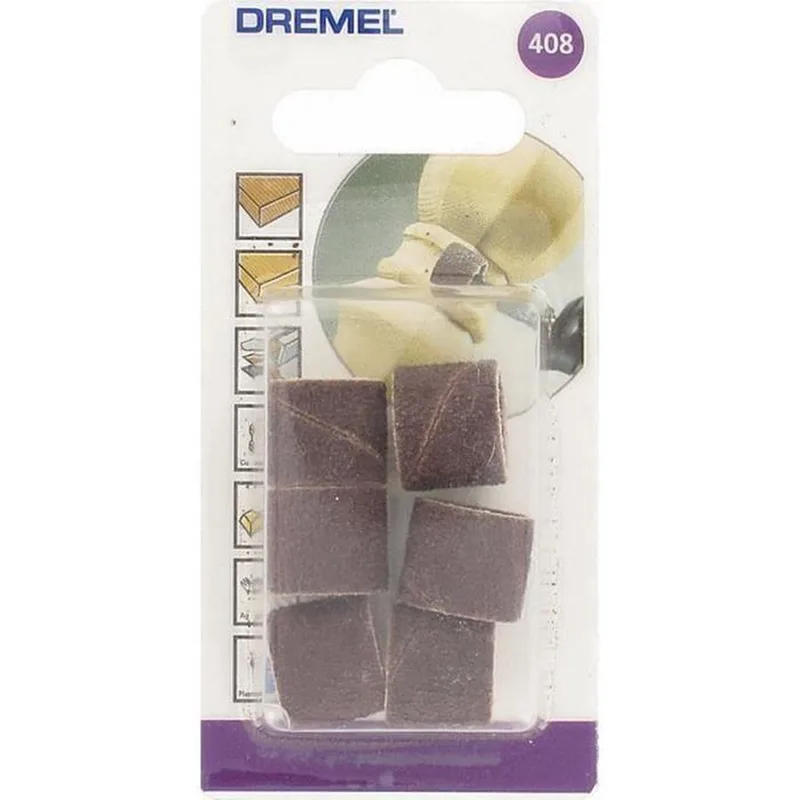 Schuurband 13 mm korrelgrootte 60 - 6 stuks (408) van Dremel – productafbeelding 1 van 2
