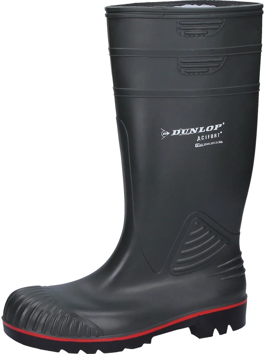 A442631 Acifort Knielaarzen S5 Heren von Dunlop Protective Footwear, Grün – Produktbild