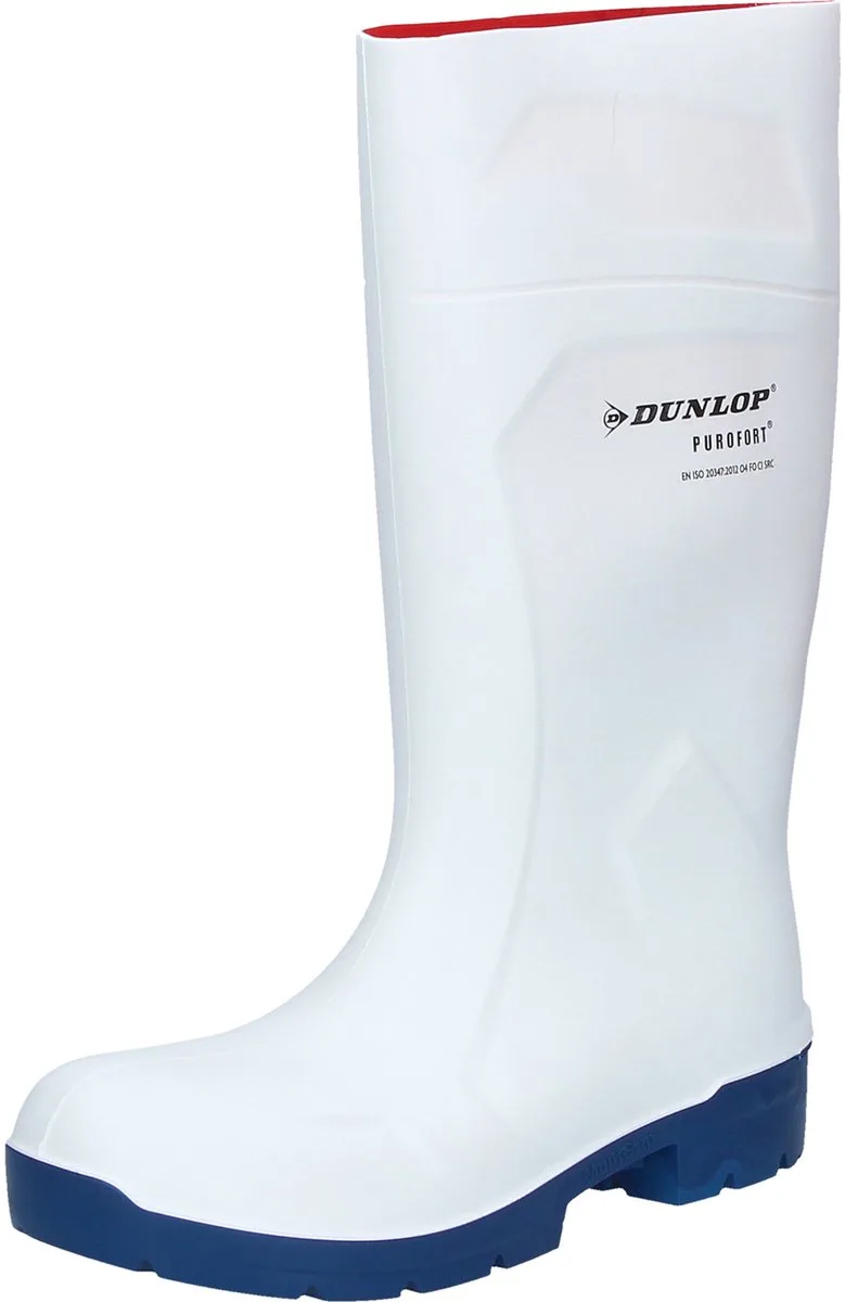 DA60131 Dunlop FoodPro Multigrip Onbeveiligd - Wit/Blauw fra Dunlop Protective Footwear, Hvid, Blå, 48 – produktbillede