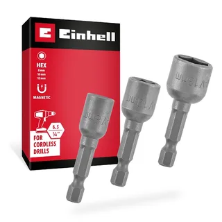 135101 Dopsleutel-bitinzetset 8 - 13 mm 1/4 (6,3 mm) von Einhell, Kleurloos – Produktbild 1 von 5