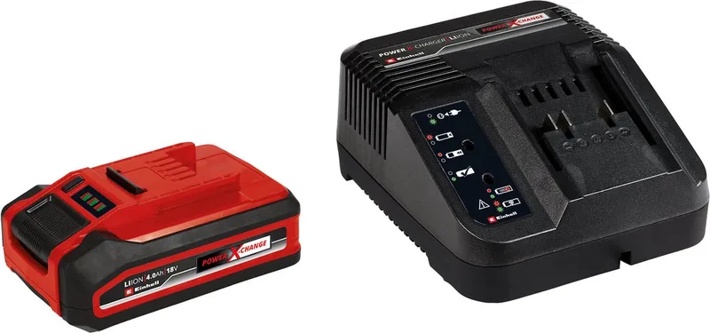 18 V/4.0 Ah plus Power X-Change starter kit - 1x 4.0 Ah Plus Accu en snellader - universeel voor alle Power X-Change machines by Einhell – product image 1 of 3