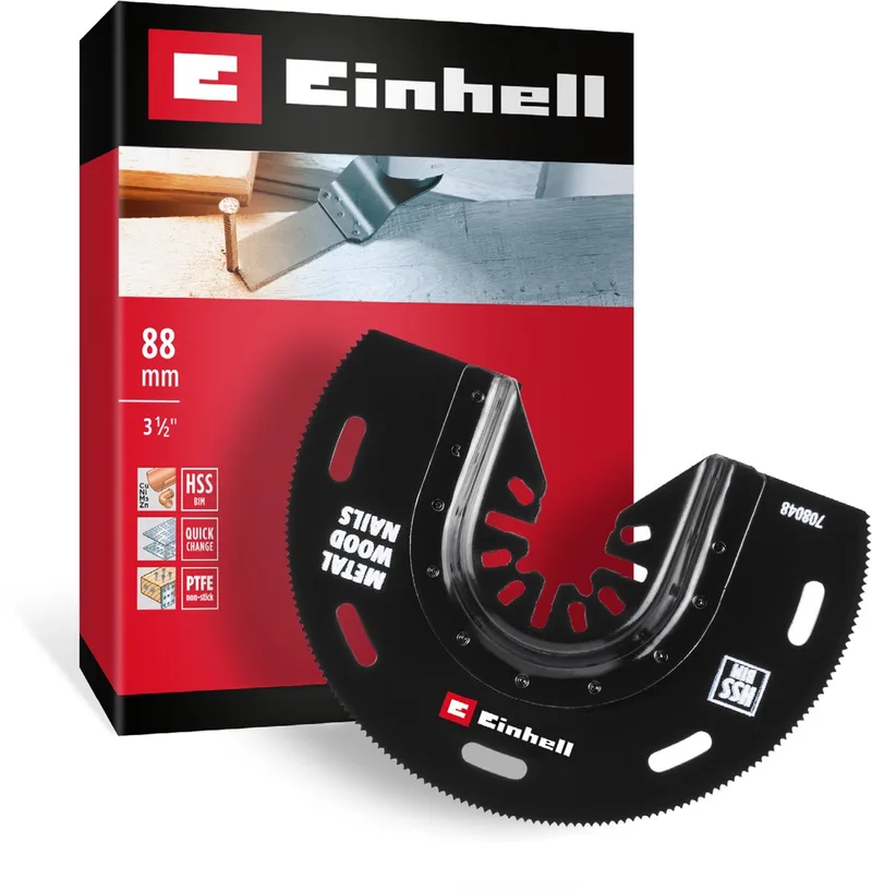 708048 halbrund BIM, 88mm BiM Invalzaagblad 88 mm 1 stuk(s) de Einhell – image du produit