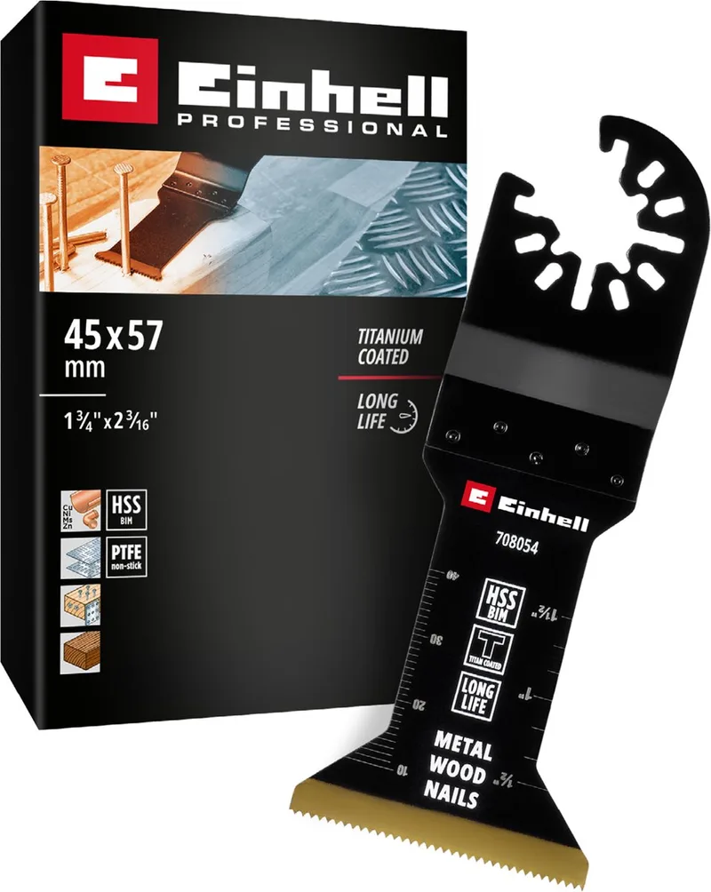Einhell 708054 Tauchsägeblatt BIM-TI, 45mm Bimetall Tauchsägeblatt 45 mm 1 St. von Einhell – Produktbild
