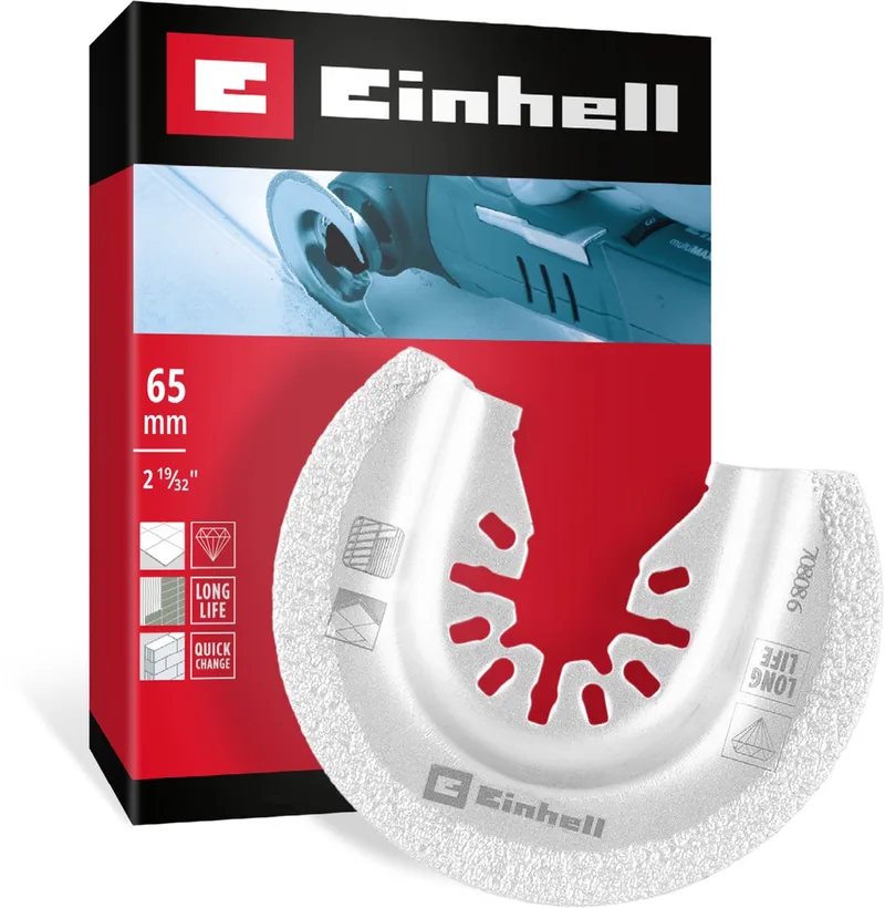 708086 Sägeblatt halbrund DIA, 65mm Zaagblad Diamant 65 mm 1 stuk(s) von Einhell – Produktbild
