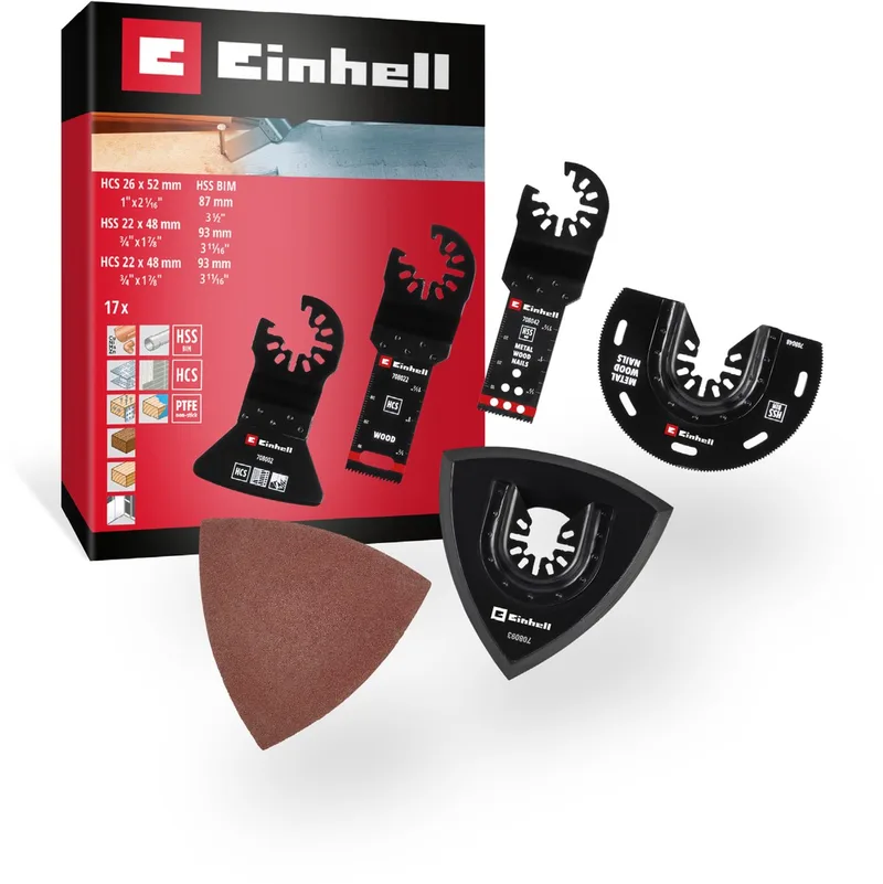 708117 17-tlg SB Bimetaal Multitool toebehorenset 1 stuk(s) van Einhell – productafbeelding 1 van 5