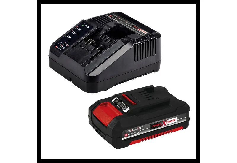 Accu Boor-/Schroefboormachine TE-CD 18/45 3X-Li Kit + 22-delige Boor-/Bitset -Power X-Change - 18 V/Li-ion - 45 Nm - Incl. 1x 2.0 Ah accu, lader, E-Box Koffer en 22-delige boor-/bitset van Einhell – productafbeelding 5 van 5