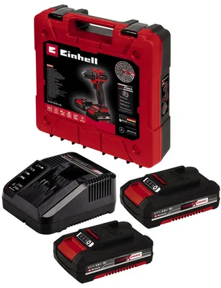 Accu Boor-/Schroefmachine TE-CD 18/40 Li BL Kit - Power X-Change - 18 V/Li-ion - 40 Nm - 0-350/0-1.450 t/min - Koolborstelloze motor - Incl. 2x 2.0 Ah accu, lader en transport-/opbergkoffer van Einhell – productafbeelding 2 van 5
