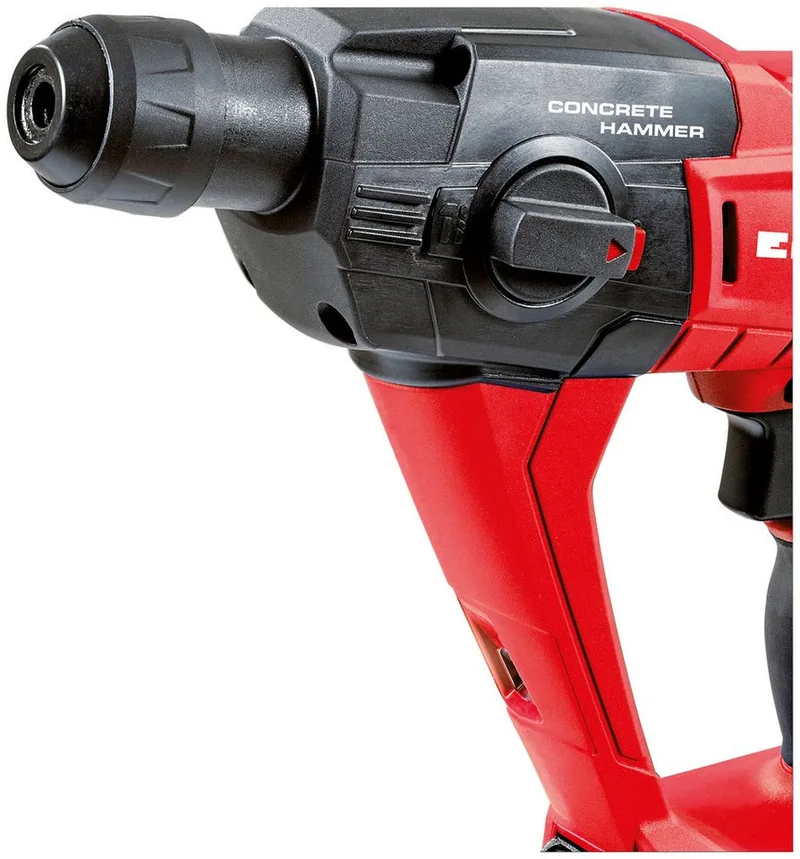 Accu Boorhamer TE-HD 18 Li-Solo Power X-Change (Li-Ion - 18 V - 1.2 J - boorcapaciteit in beton 12 mm - SDS plus opname - LED verlichting - zonder accu en lader) van Einhell – productafbeelding 5 van 5