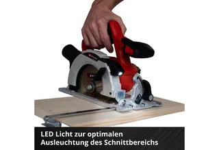 TE-CS 18/150 Li - Solo Scie circulaire portative sans fil Profondeur de coupe max. (90°) 48 mm sans batterie, + accessoires 18 V de Einhell – image du produit 5 sur 5