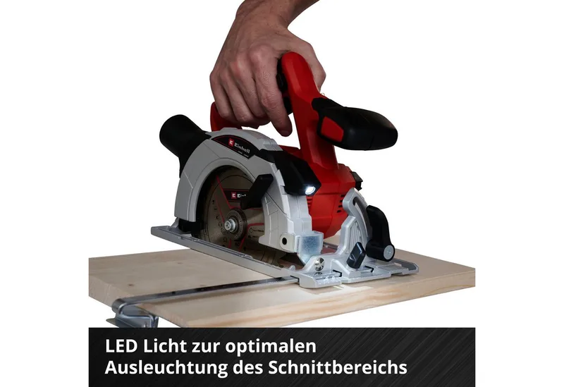 TE-CS 18/150 Li - Solo Scie circulaire portative sans fil Profondeur de coupe max. (90°) 48 mm sans batterie, + accessoires 18 V de Einhell – image du produit 5 sur 5