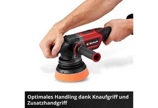 Accu Excentrische Polijstmachine CP-EP 18/125 Li BL Solo - Power X-Change - 18 V/Li-ion - 500-3.800 t/min - Ø125 mm - Incl. 3x polijstpads - Excl. Accu en lader by Einhell – product image 4 of 5