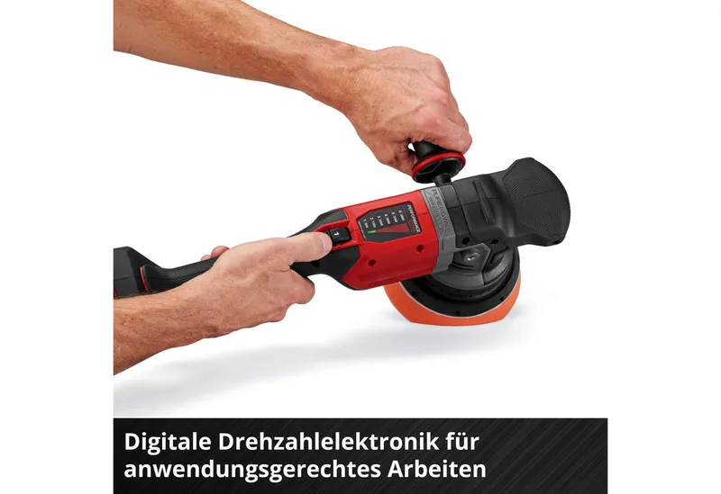 Accu Excentrische Polijstmachine CP-EP 18/125 Li BL Solo - Power X-Change - 18 V/Li-ion - 500-3.800 t/min - Ø125 mm - Incl. 3x polijstpads - Excl. Accu en lader by Einhell – product image 5 of 5