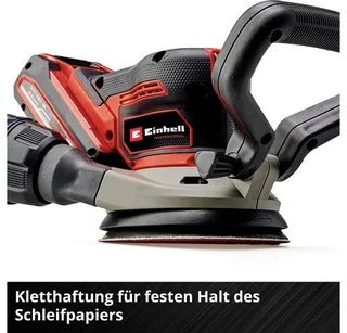 Accu Excentrische Schuurmachine TP-RS 18/32 Li BL Solo - Power X-Change - 18 V/Li-ion - Schuuroppervlak: Ø 125 mm - Incl. 3 x schuurpapier - Excl. Accu en lader by Einhell – product image 5 of 5