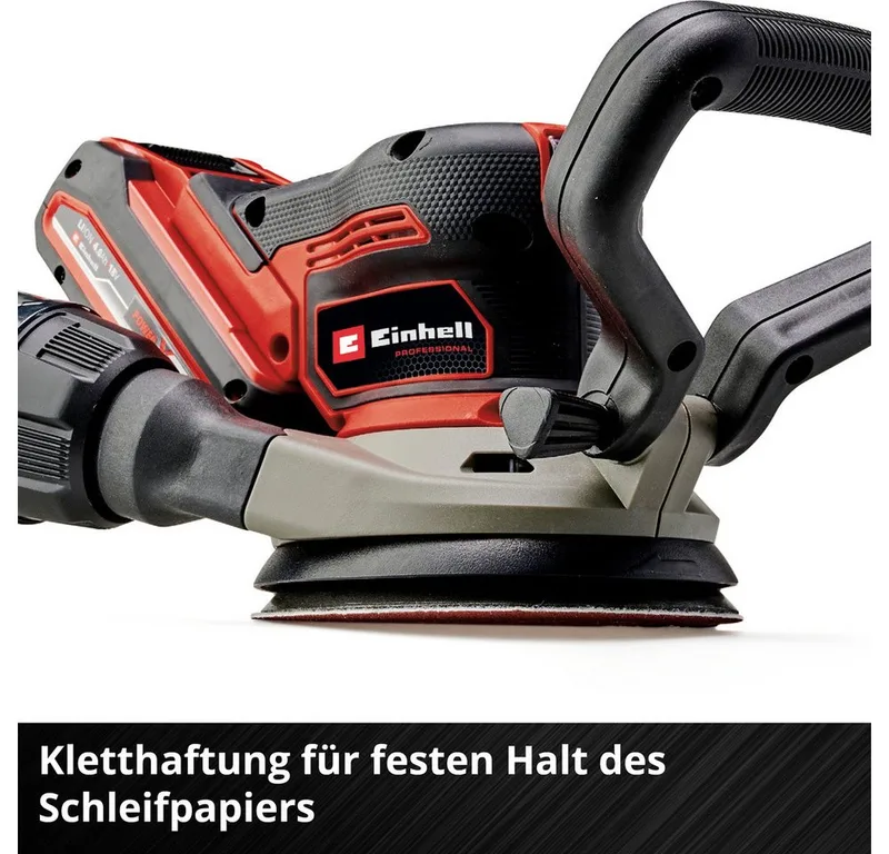 Accu Excentrische Schuurmachine TP-RS 18/32 Li BL Solo - Power X-Change - 18 V/Li-ion - Schuuroppervlak: Ø 125 mm - Incl. 3 x schuurpapier - Excl. Accu en lader by Einhell – product image 5 of 5