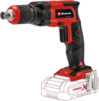 Accu Gipsplaat Schroevendraaier TE-DY 18 Li Solo - Power X-Change - 18 V/Li-ion - 4000 t/min - Diepteaanslag - Continue werking - Incl. koffer E-Box S35 - Excl. accu en lader by Einhell – product image 4 of 5