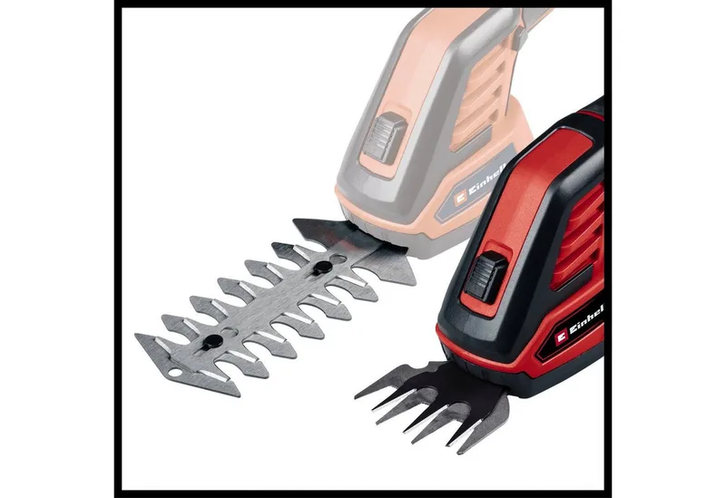 Accu Gras-/Heggenschaar GC-CG 3,6/70 Li - 3,6 V/Li-ion - 2.0 Ah accu - Knipbreedte grasschaar: 7 cm - Snoeibreedte heggenschaar: 11 cm - Telescopische geleidesteel - Incl. lader de Einhell – image du produit 3 sur 5