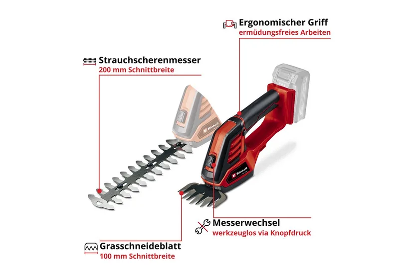 Ciseaux Pour Tondeuse à Gazon Ge-cg 18/100 de Einhell – image du produit 3 sur 5