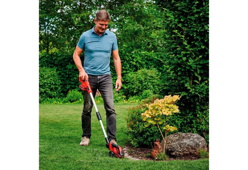 Accu Gras-/Heggenschaar GE-CG 18/100 Li T Kit - Power X-Change - 18 V/Li-ion - Knipbreedte grasschaar: 10 cm - Snoeibreedte heggenschaar: 20 cm - Incl. 2.5 Ah Accu en 1x lader von Einhell – Produktbild 2 von 5