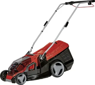 Accu Grasmaaier GE-CM 36/36 Li Kit - Power X-Change - 36 V/Li-ion - Maaibreedte: 36 cm - Aanbevolen gazonoppervlakte: tot 400 m² - 40 L opvangzak - Maaihoogte: 25-75 mm - Incl. 2x 4.0 Ah Accu en 2x laders de Einhell – image du produit 1 sur 4
