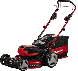 Accu Grasmaaier GP-CM 36/47 S HW Li Kit - Power X-Change - 36 V/Li-ion - Maaibreedte: 47 cm - Aanbevolen gazonoppervlakte: tot 700 m² - Zelfrijdend - Mulching functie - Incl. 4x 4,0 Ah accu en 2x Twincharger by Einhell – product image 1 of 4
