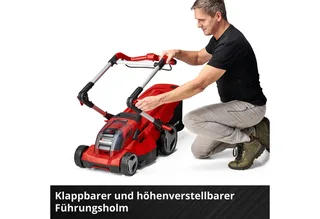 Accu Grasmaaier RASARRO 36/36 Li Kit - Power X-Change - 36 V/Li-ion - Maaibreedte 36 cm - Aanbevolen gazonoppervlakte: tot 400 m² - 45 L opvangbak - Maaihoogte: 25-75 mm - Incl. 2x 3.0 Ah Plus accu en 2 opladers by Einhell – product image 4 of 5