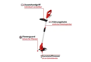 Power X-Change GC-CT 18/24 Li Solo sans fil Coupe-bordures sans chargeur, sans batterie 18 V Largeur de coupe (max.): 240 mm de Einhell – image du produit 4 sur 4