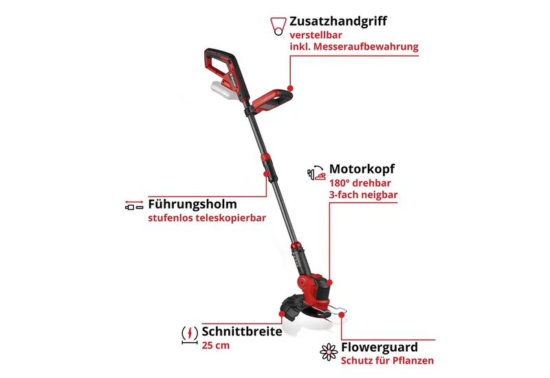 Power X-Change Akku-Rasentrimmer GE-CT 18/25-1 Li-Solo, 18Volt von Einhell – Produktbild 2 von 5