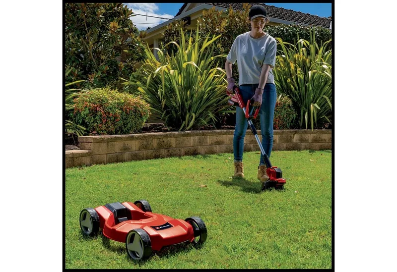 Accu Grastrimmer GE-CT 18/28 Li TC Solo - Power X-Change - 18 V/Li-Ion - Incl. Trimmer Cart - Maaidiameter: 28 cm - Incl. draadspoel - Excl. accu en lader van Einhell – productafbeelding 2 van 5