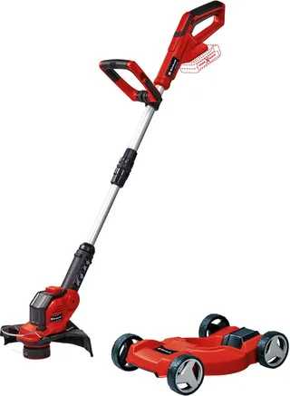 Accu Grastrimmer GE-CT 18/28 Li TC Solo - Power X-Change - 18 V/Li-Ion - Incl. Trimmer Cart - Maaidiameter: 28 cm - Incl. draadspoel - Excl. accu en lader van Einhell – productafbeelding 1 van 5