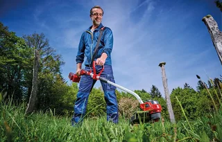 Accu Grastrimmer GP-CT 36/35 Li BL Solo - Power X-Change - 36 V/Li-ion - Maaidiameter: 35 cm - Elektrische toerentalregeling - Draagriem - Excl. accu en lader by Einhell – product image 2 of 4