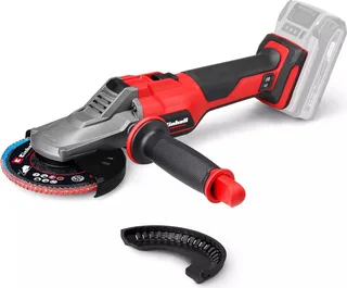 Accu Haakse Slijper TP-AG 18/125 F Li BL Solo - Power X-Change - 18 V/Li-ion - Ø125 mm - 8.500 t/min - Max. Snijdiepte: 33 mm - Vlakke kop - Excl. Accu, Lader en Slijpschijf van Einhell – productafbeelding 1 van 5